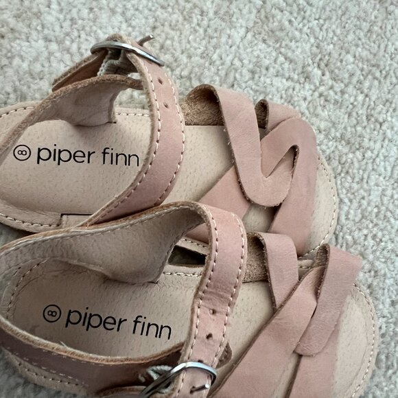 Piper Finn Toddler Girl Strappy Sandals Shoes 8 - Picture 4 of 5